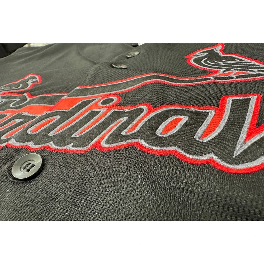 St. Louis Cardinals MLB Baseball Majestic Genuine Merchandise Black Jersey XL - Picture 4 of 6